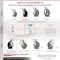 Service Caster 5 Inch Rubber on Steel Swivel Caster Set with Roller Bearing 2 Brake SCC SCC-30CS520-RSR-2-TLB-2 - alternate 6